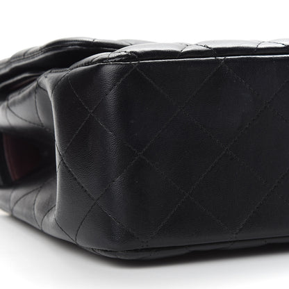 Chanel Lambskin Quilted Jumbo Double Flap Black 9 of 10