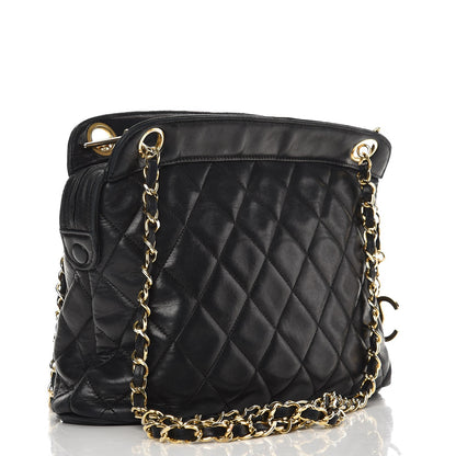 Chanel Lambskin Quilted Shoulder Bag Black 3 of 7