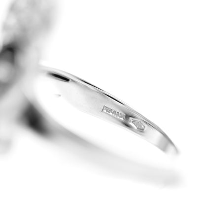 Bulgari 18K White Gold Diamond Cicladi Ring 53 6.25 5 of 5