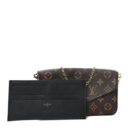 Louis Vuitton Monogram My LV World Tour Pochette Felicie Chain Wallet Black 12 of 12