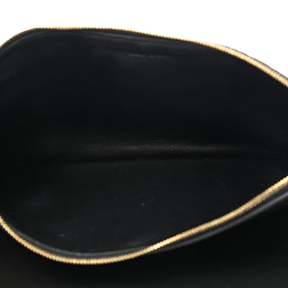 Celine Crocodile Embossed Calfskin Clutch Black 7 of 11