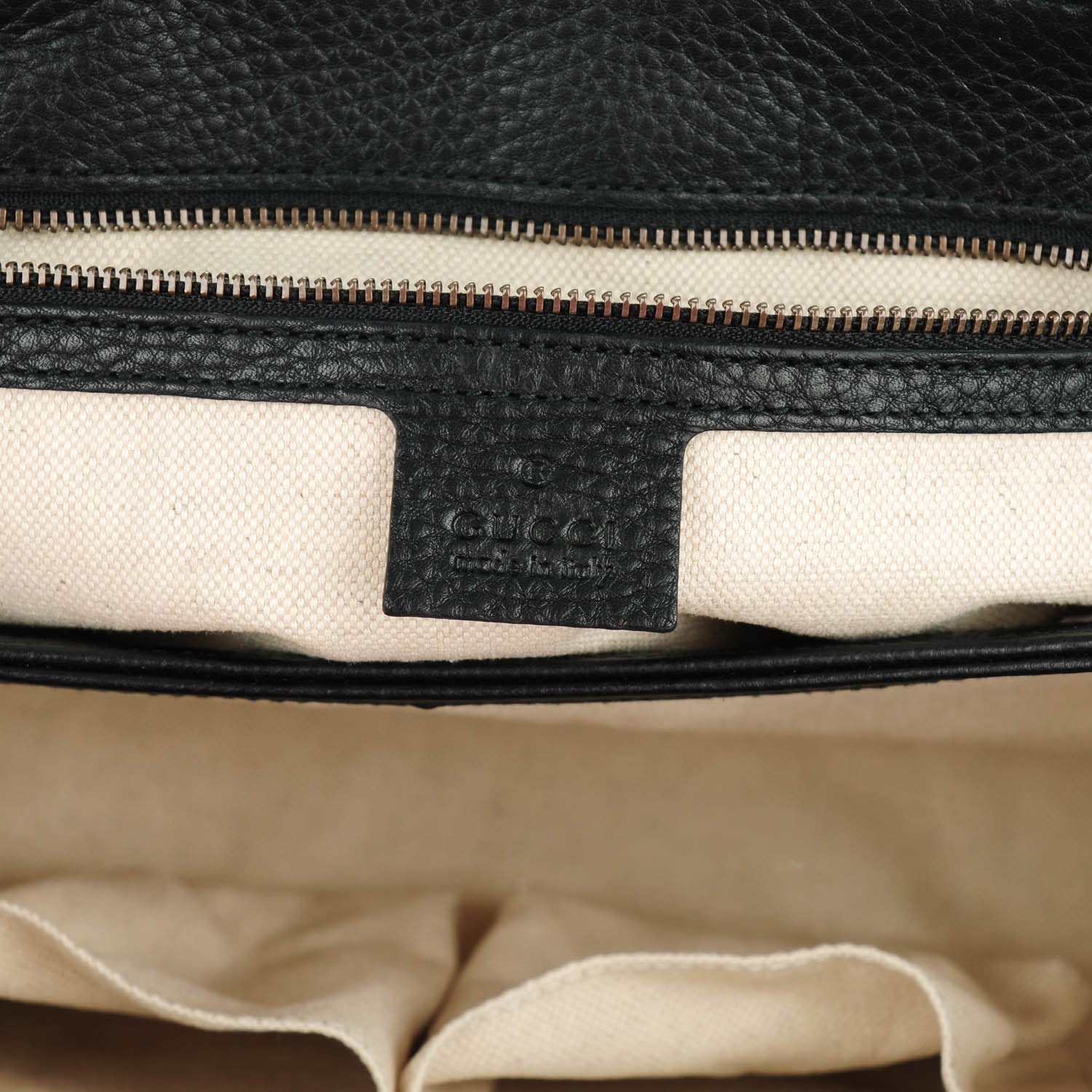 Gucci Cellarius Calfskin GG Marmont Shoulder Bag Black 6 of 7