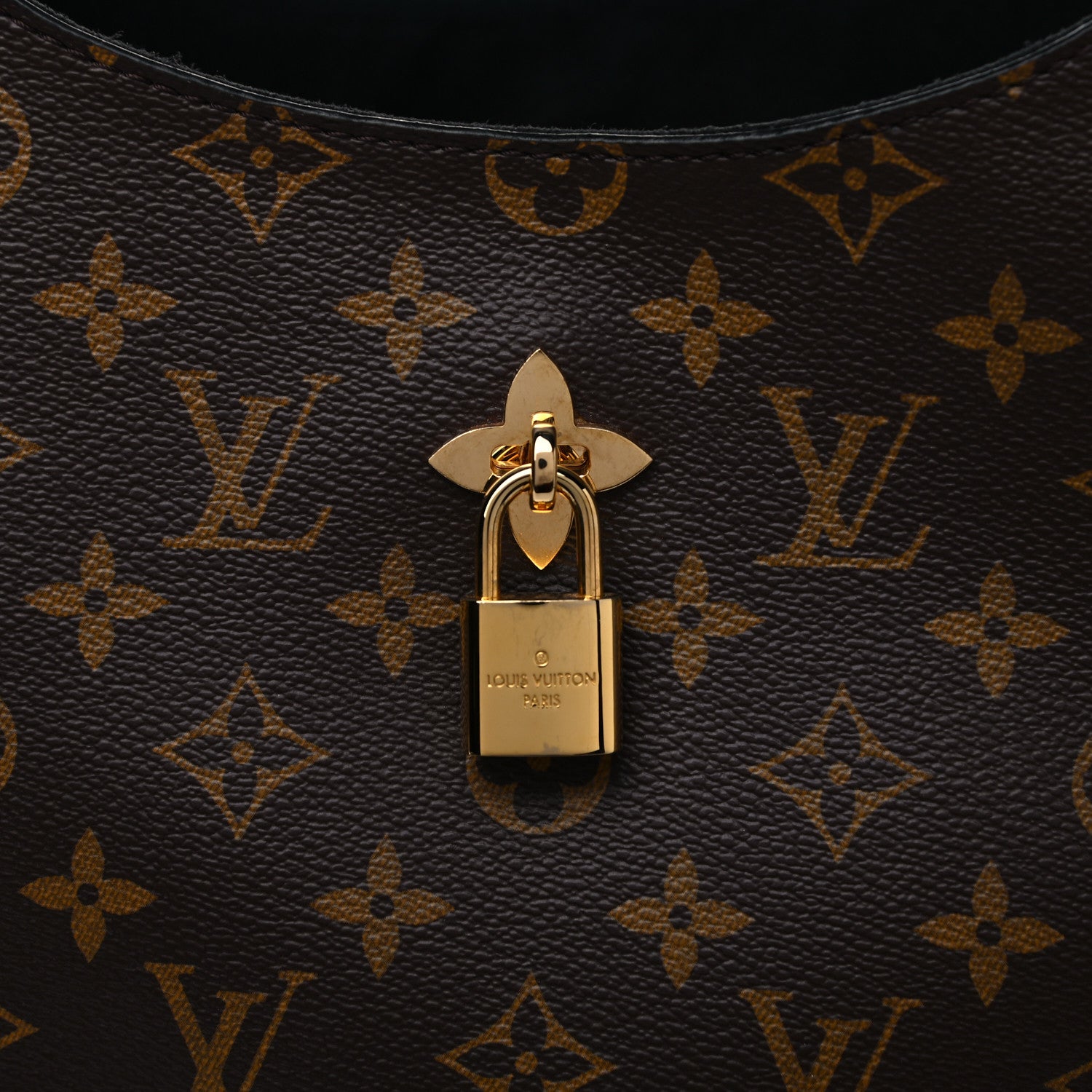 Louis Vuitton Monogram Flower Hobo Black 7 of 12