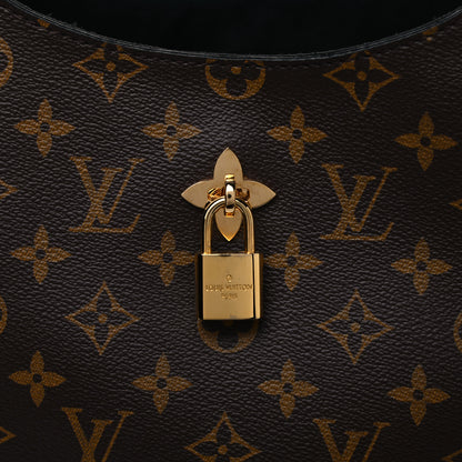 Louis Vuitton Monogram Flower Hobo Black 7 of 12