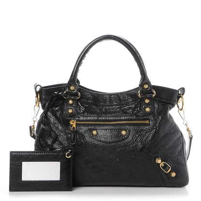 Balenciaga Agneau Giant 12 Gold Hardware Town Black 1 of 8