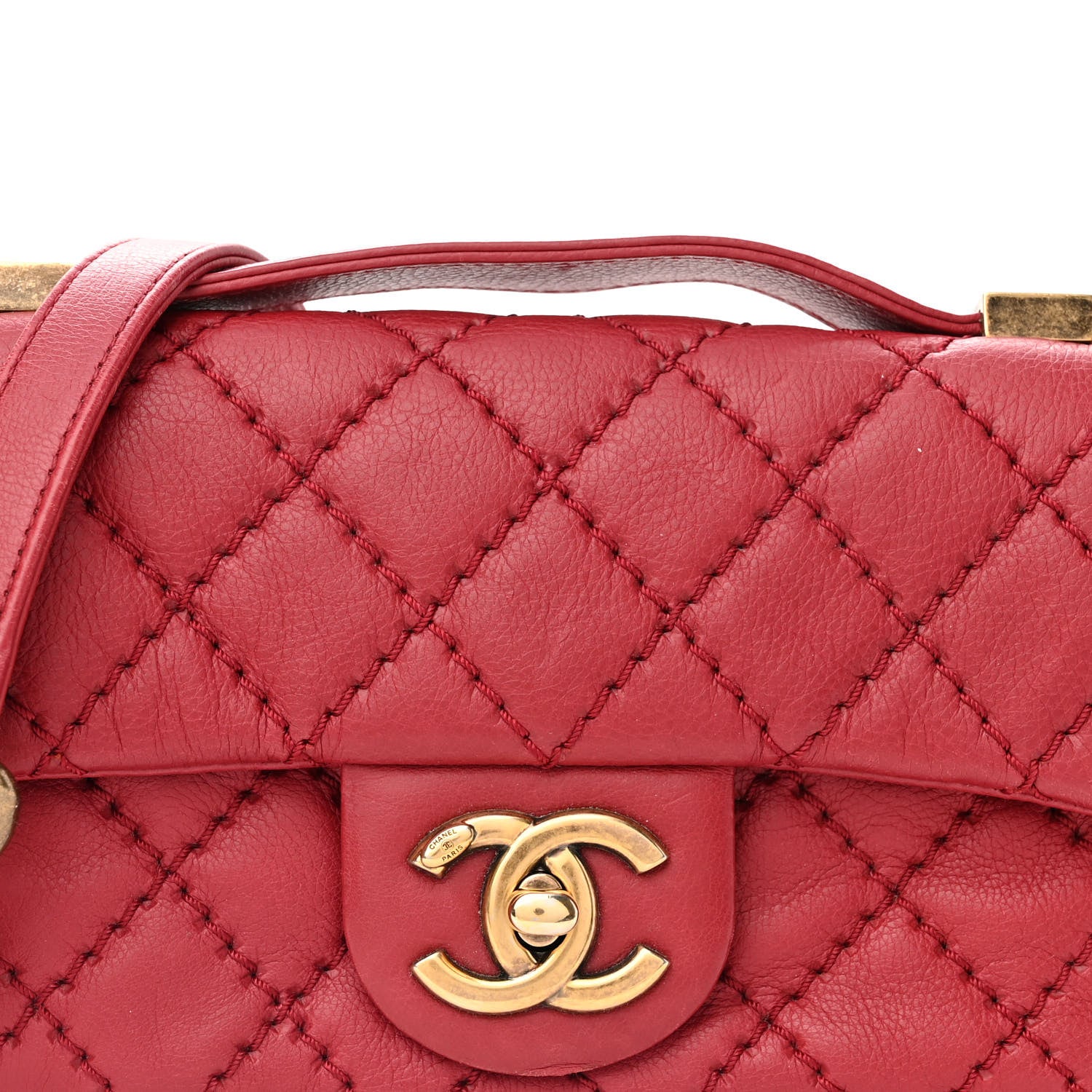 Chanel Calfskin Quilted Mini Urban Day Flap Red 8 of 13