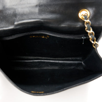Chanel Lambskin Diamond CC Flap Black 5 of 11