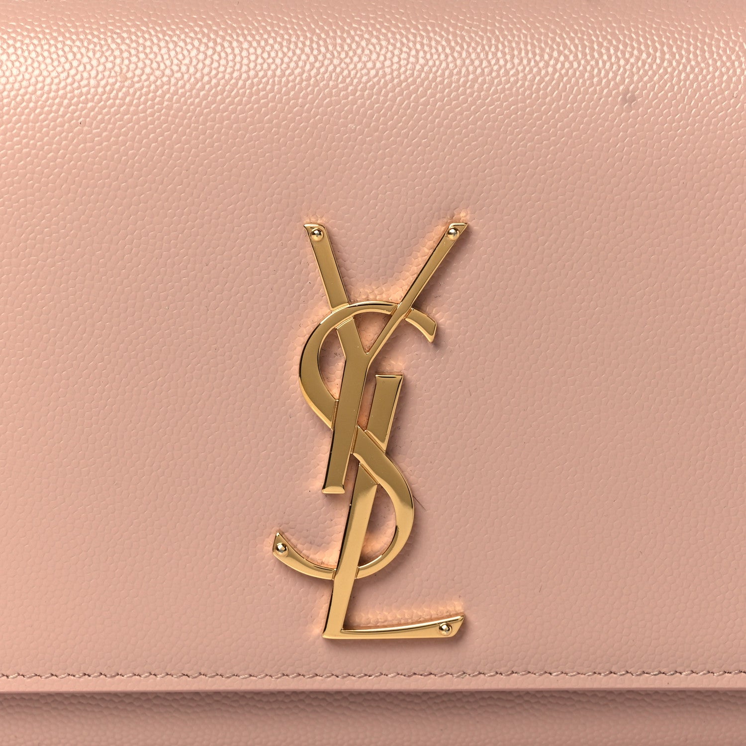 Saint Laurent Grain De Poudre Classic Monogram Cassandre Clutch Blush 8 of 11