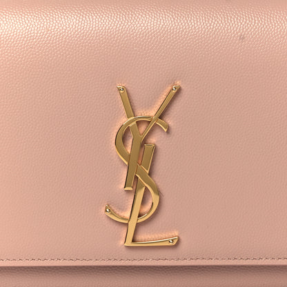 Saint Laurent Grain De Poudre Classic Monogram Cassandre Clutch Blush 8 of 11