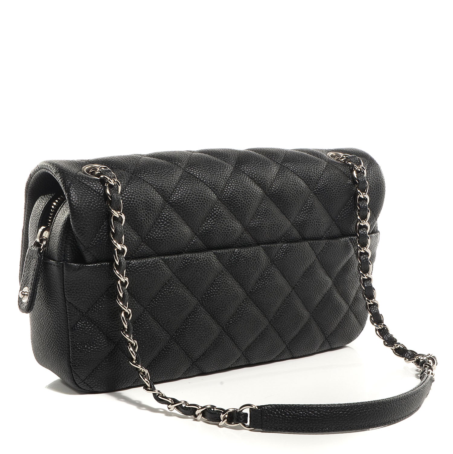 Chanel Caviar Quilted Medium Easy Flap Black 3 of 9