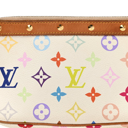 Louis Vuitton Monogram Multicolor Pochette Accessories White 8 of 14