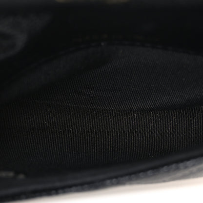 Chanel Caviar Quilted Mini Pearl On Top Coin Purse With Chain Black 4 of 11
