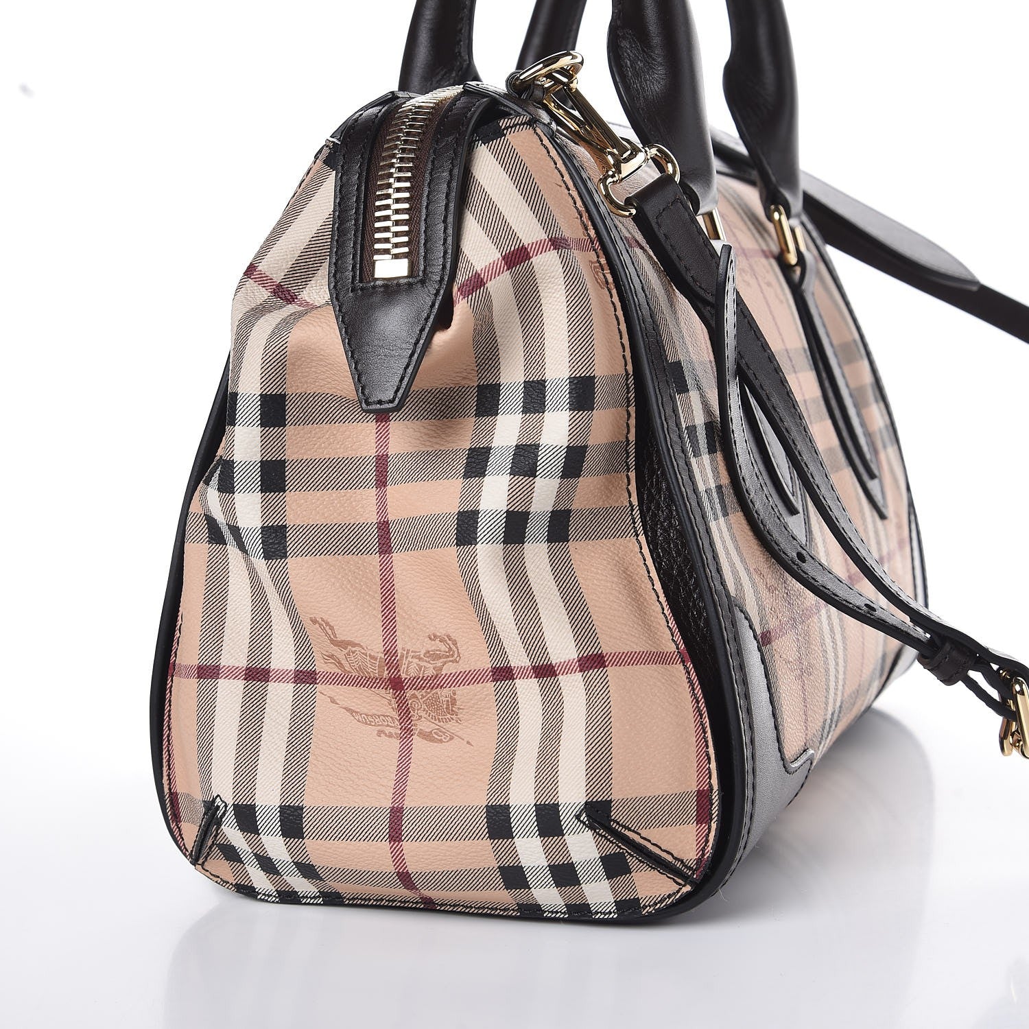 Burberry Haymarket Check Small Gladstone Chocolate 8 of 9