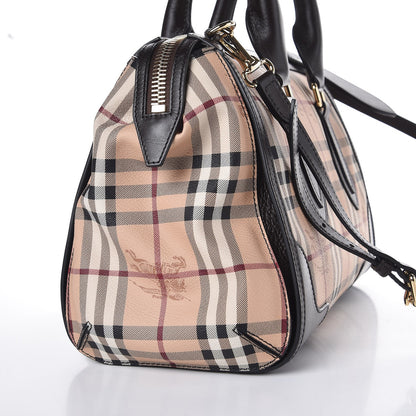 Burberry Haymarket Check Small Gladstone Chocolate 8 of 9