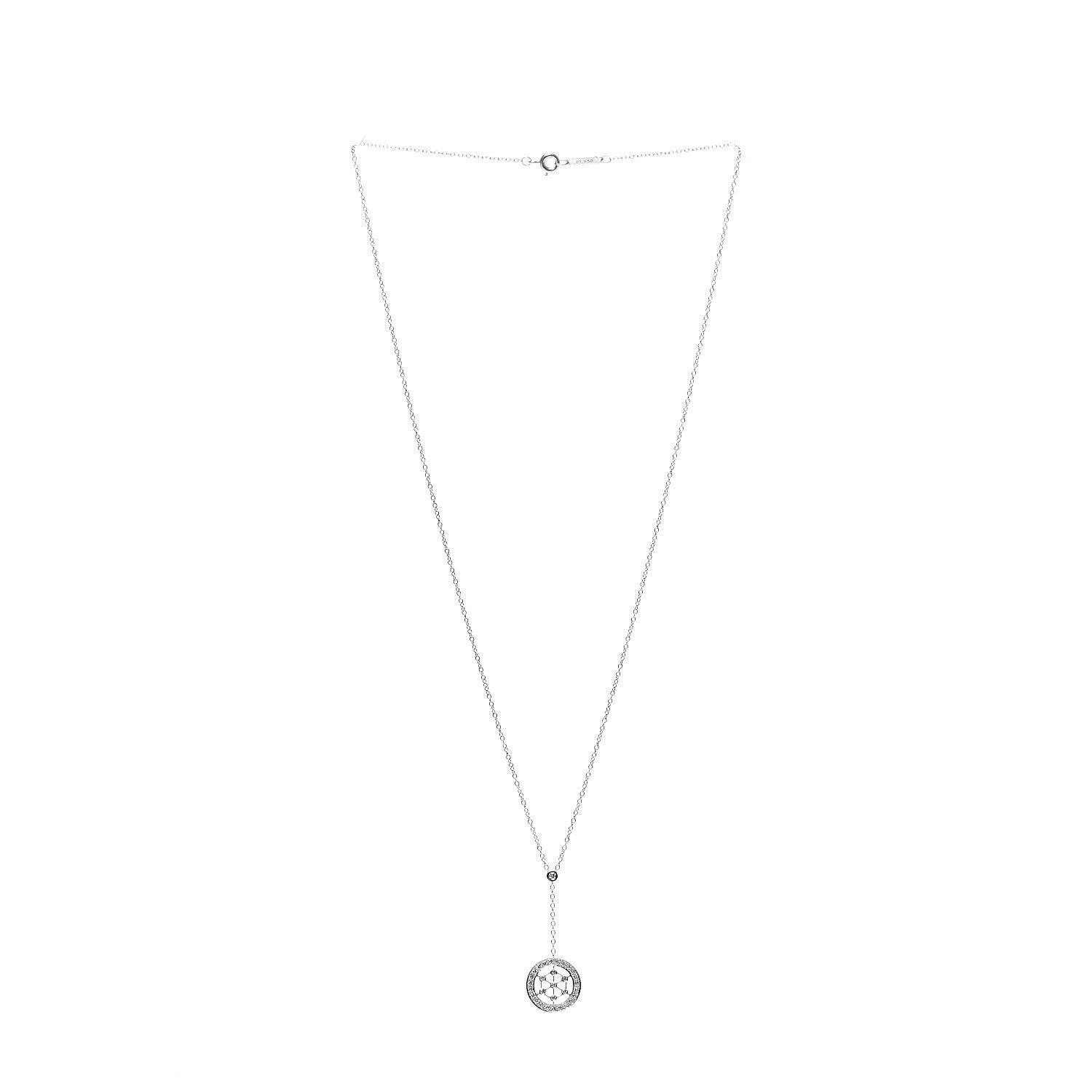 Tiffany Platinum Diamond Voile Necklace 2 of 6