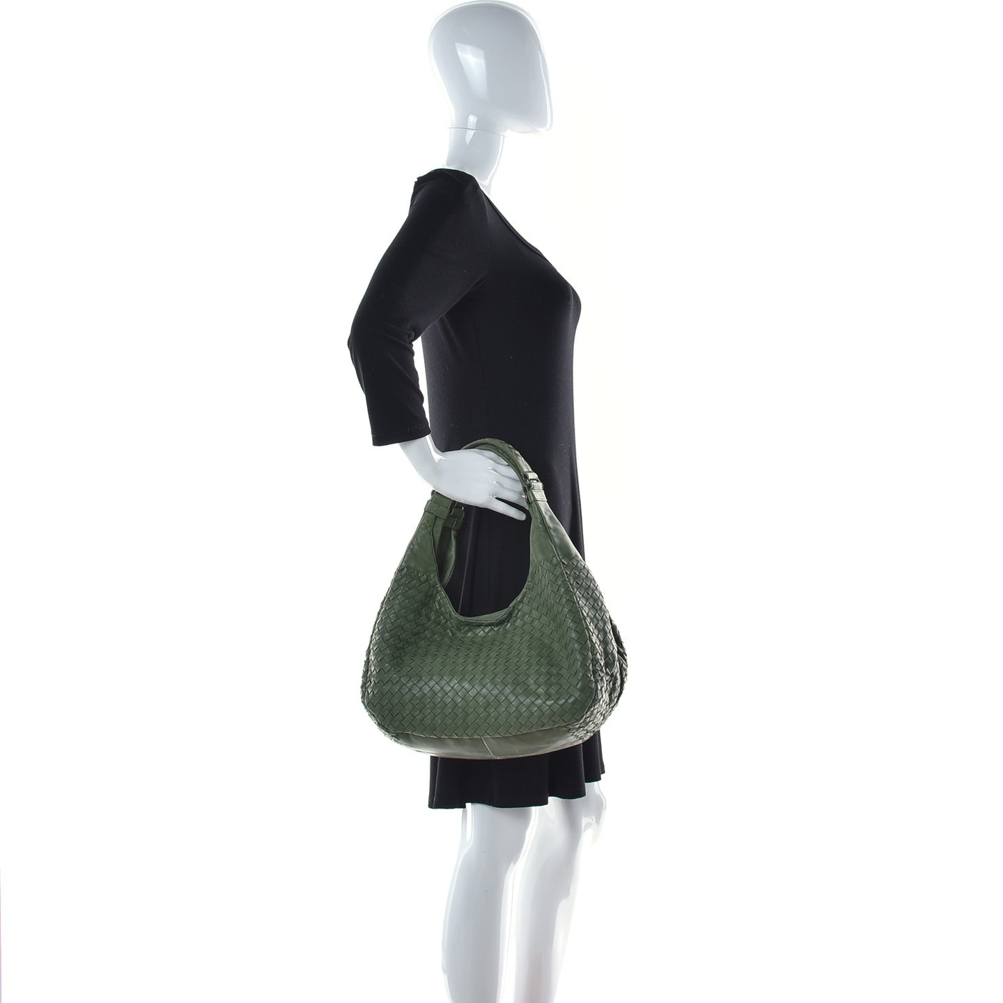 Nappa Intrecciato Medium Campana Moss