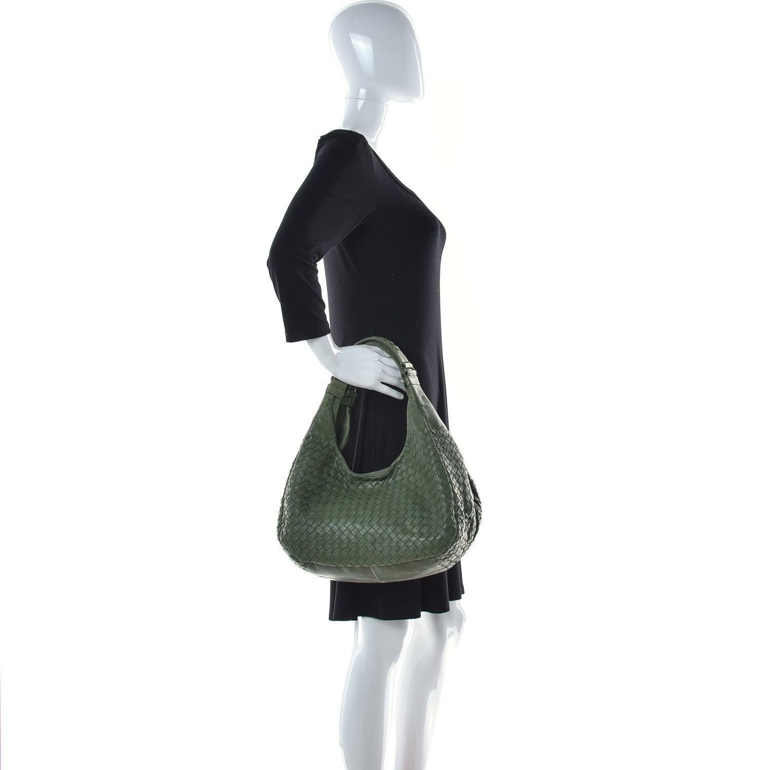 Bottega Veneta Nappa Intrecciato Medium Campana Moss 2 of 21