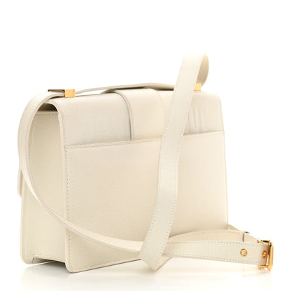 Christian Dior Grained Calfskin 30 Montaigne Flap Bag White 3 of 14