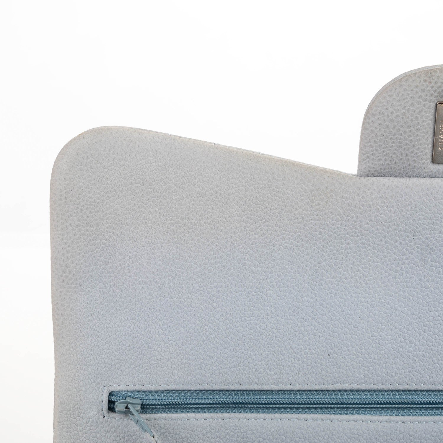 Chanel Iridescent Caviar Jumbo Double Flap Light Blue 11 of 13