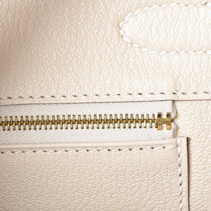 Hermes Taurillon Clemence Birkin 30 Craie 20 of 38