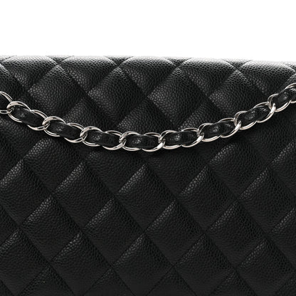 Chanel Caviar Quilted Maxi Double Flap Black 8 of 12