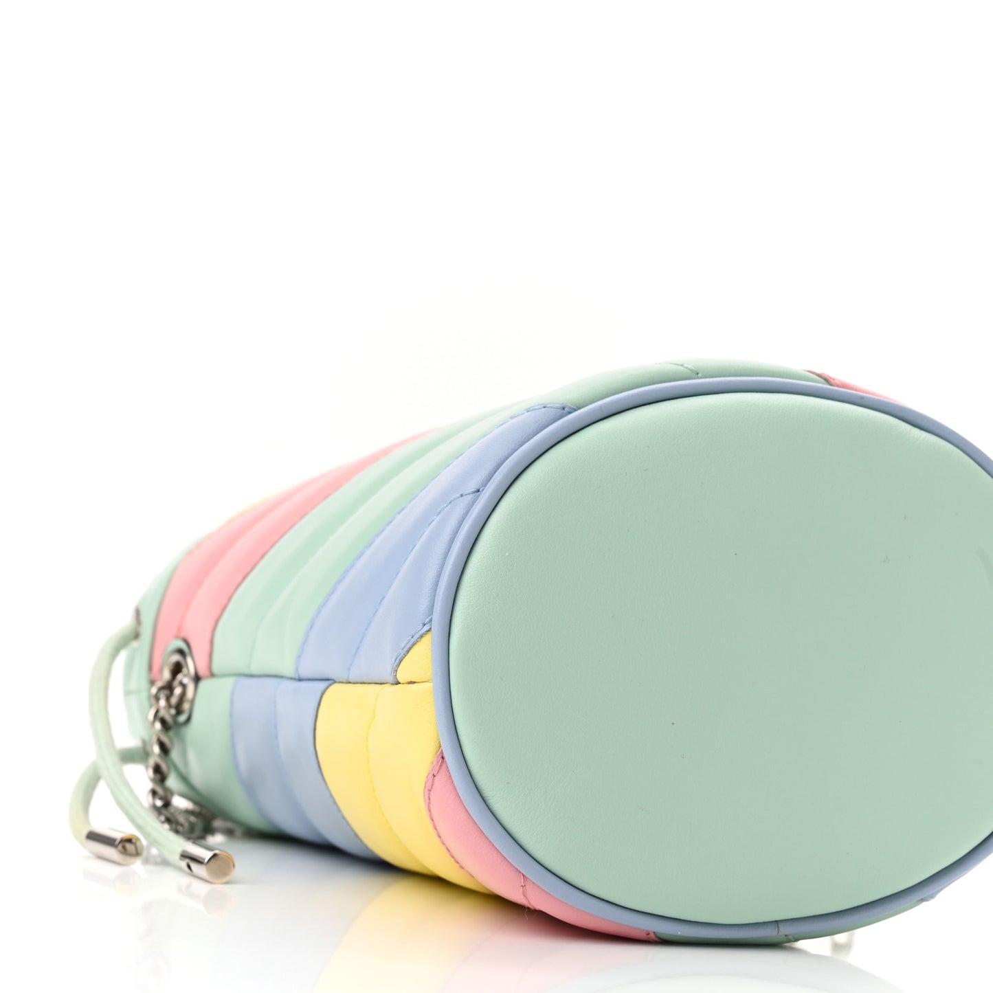 Calfskin Matelasse Diagonal Mini GG Marmont 2.0 Bucket Bag Pastel Multicolor