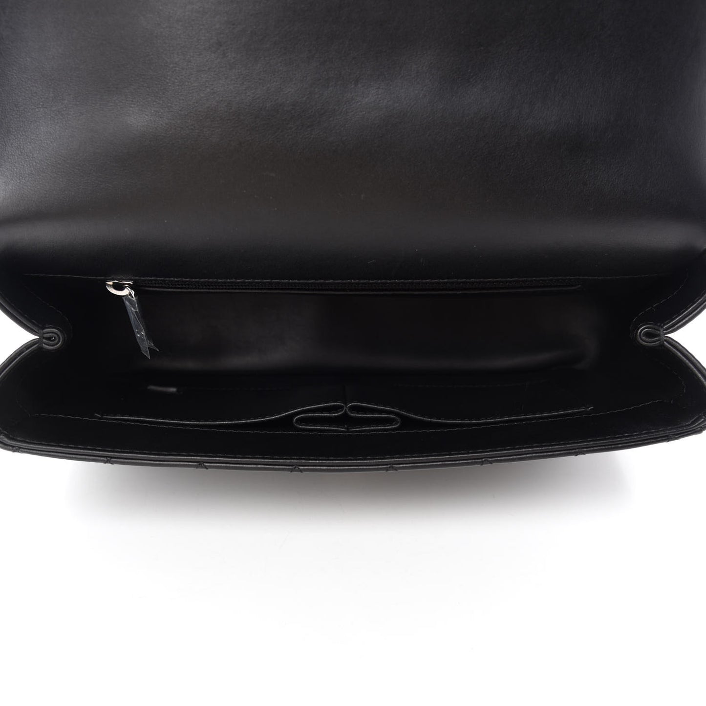 Calfskin Quilted Medium CC Filigree Flap Black