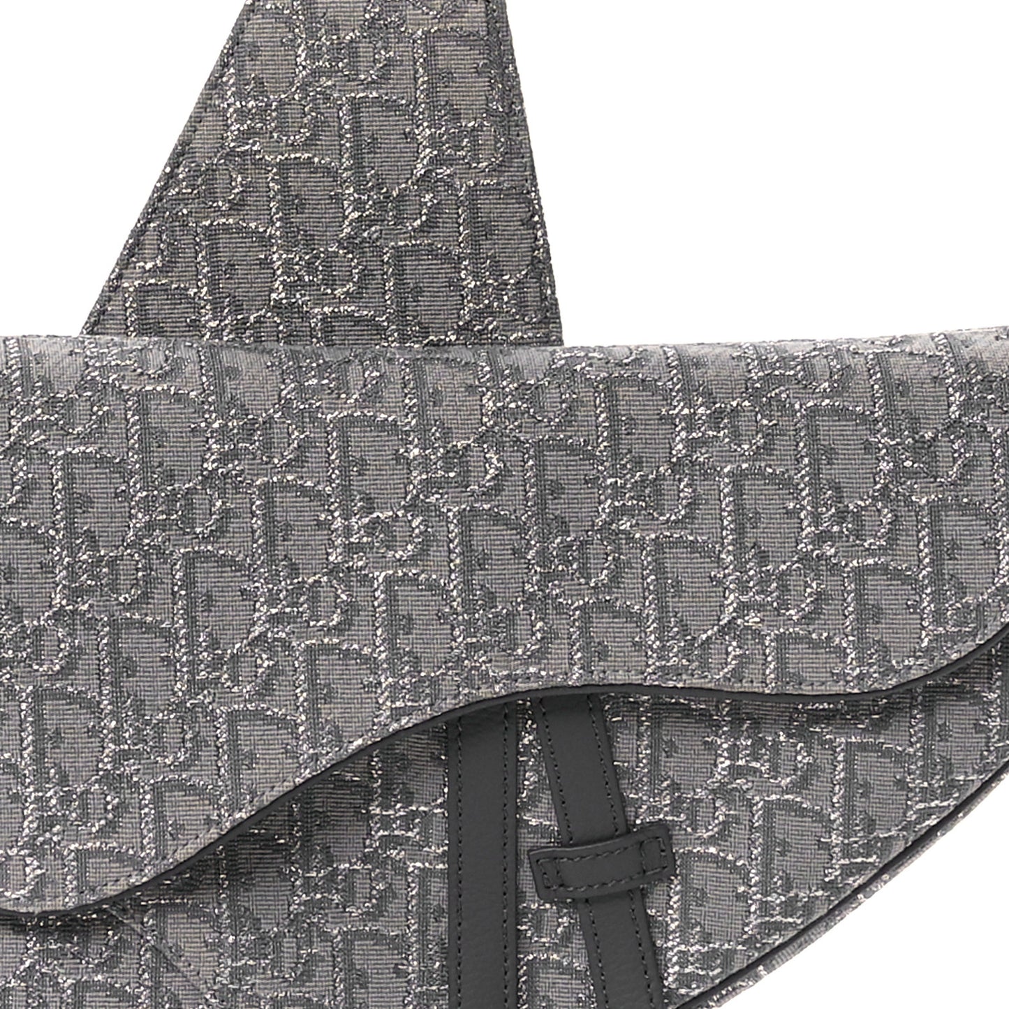 Oblique Mens Saddle Bag Grey