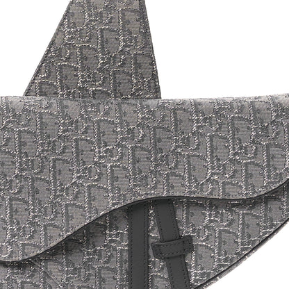 Christian Dior Oblique Mens Saddle Bag Grey 8 of 11