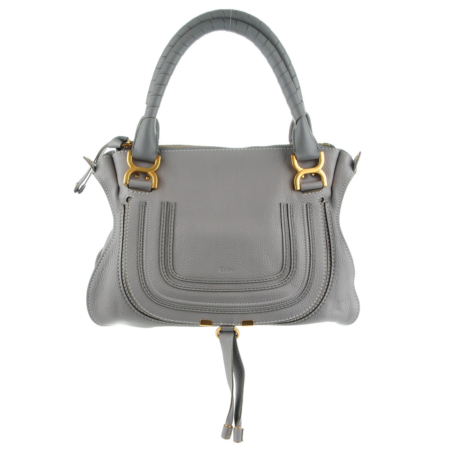 Chloe Calfskin Medium Marcie Satchel Cashmere Grey 1 of 8
