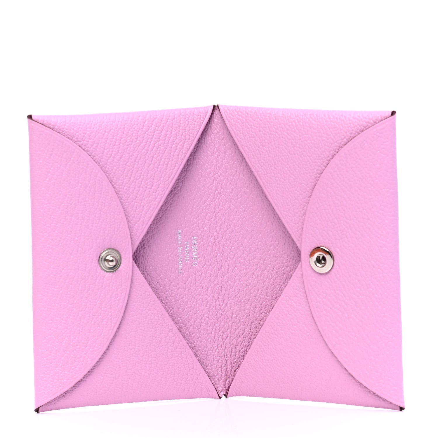Hermes Chevre Mysore Calvi Card Case Mauve Sylvestre 3 of 4