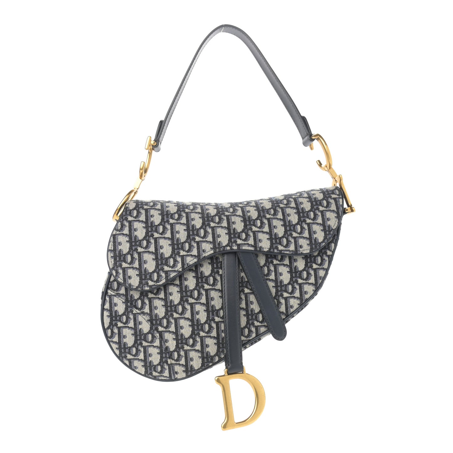 Oblique Saddle Bag Blue