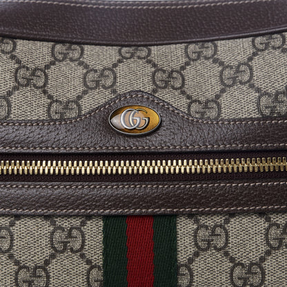 Gucci GG Supreme Monogram Web Small Ophidia Shoulder Bag Brown 8 of 8
