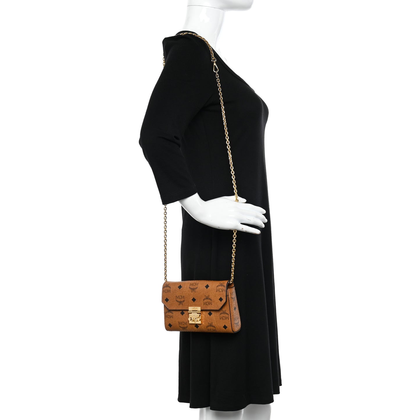 Visetos Small Millie Crossbody Bag Cognac