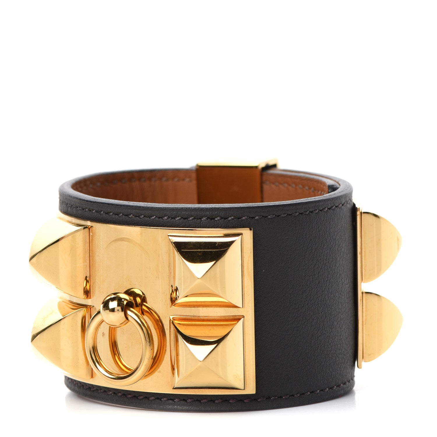 Hermes Swift Collier de Chien CDC Bracelet S Graphite 1 of 5