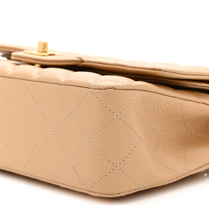 Chanel Caviar Quilted Medium Double Flap Beige 10 of 10