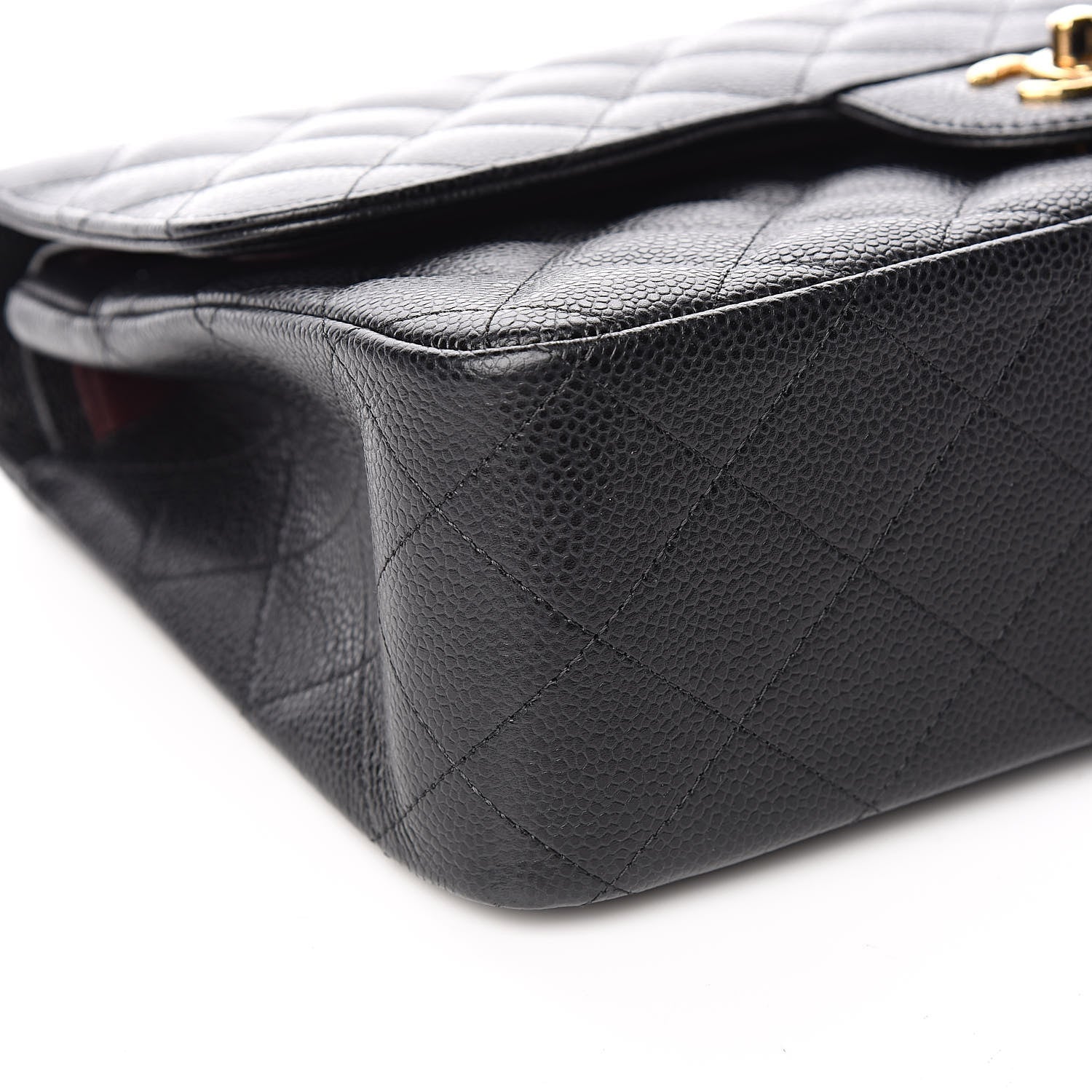 Chanel Caviar Quilted Jumbo Double Flap Black 8 of 10