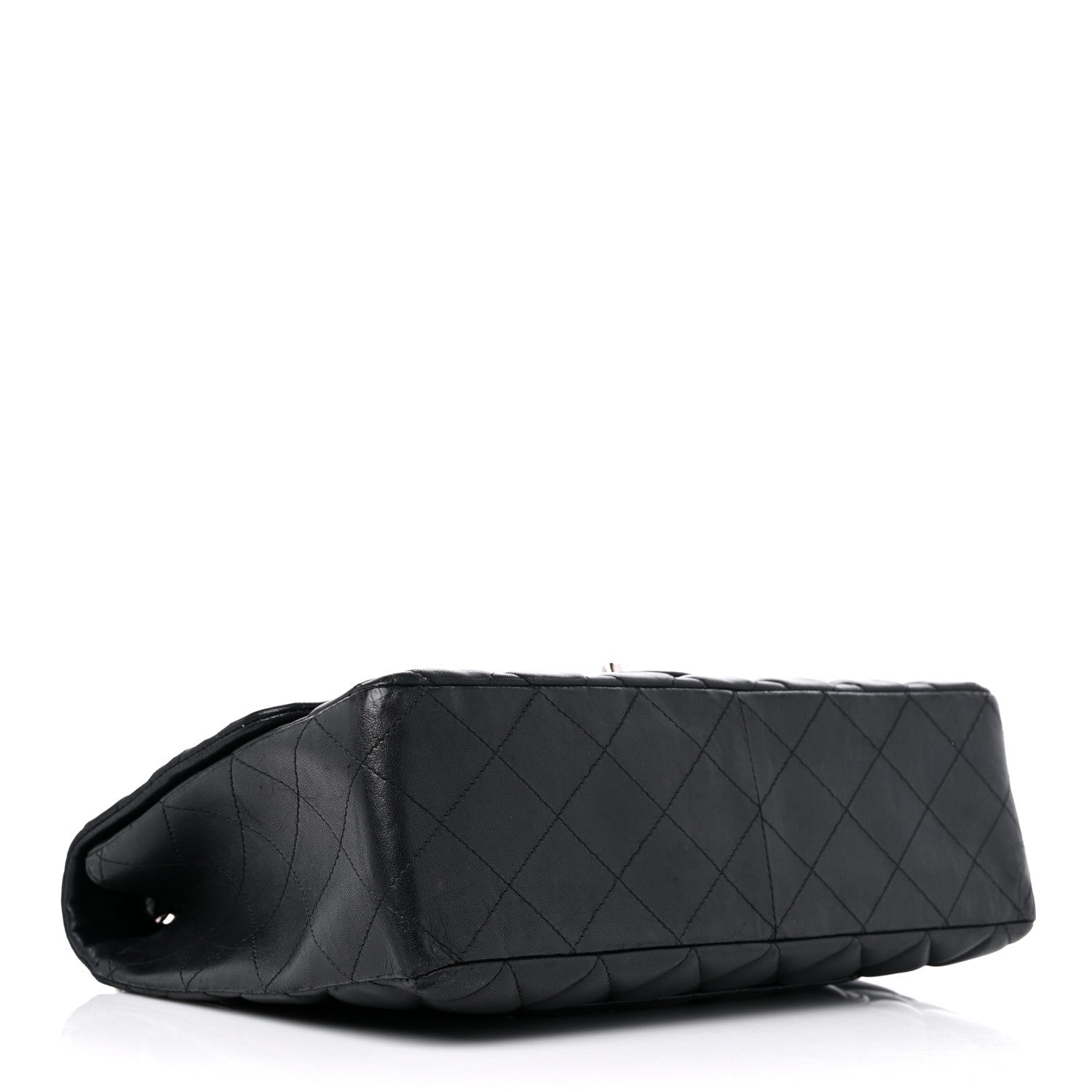 Chanel Lambskin Quilted Jumbo Single Flap Black 4 of 14