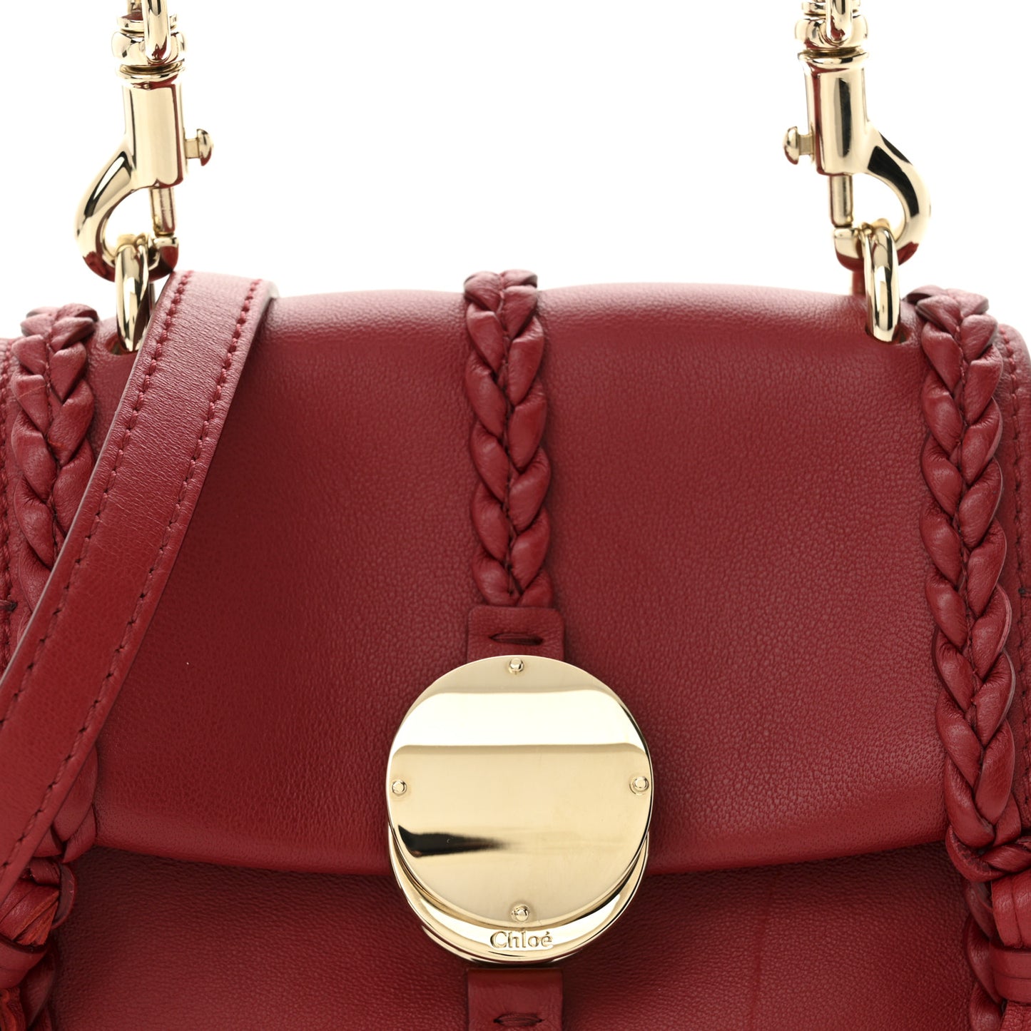 Nappa Mini Penelope Soft Shoulder Bag Red