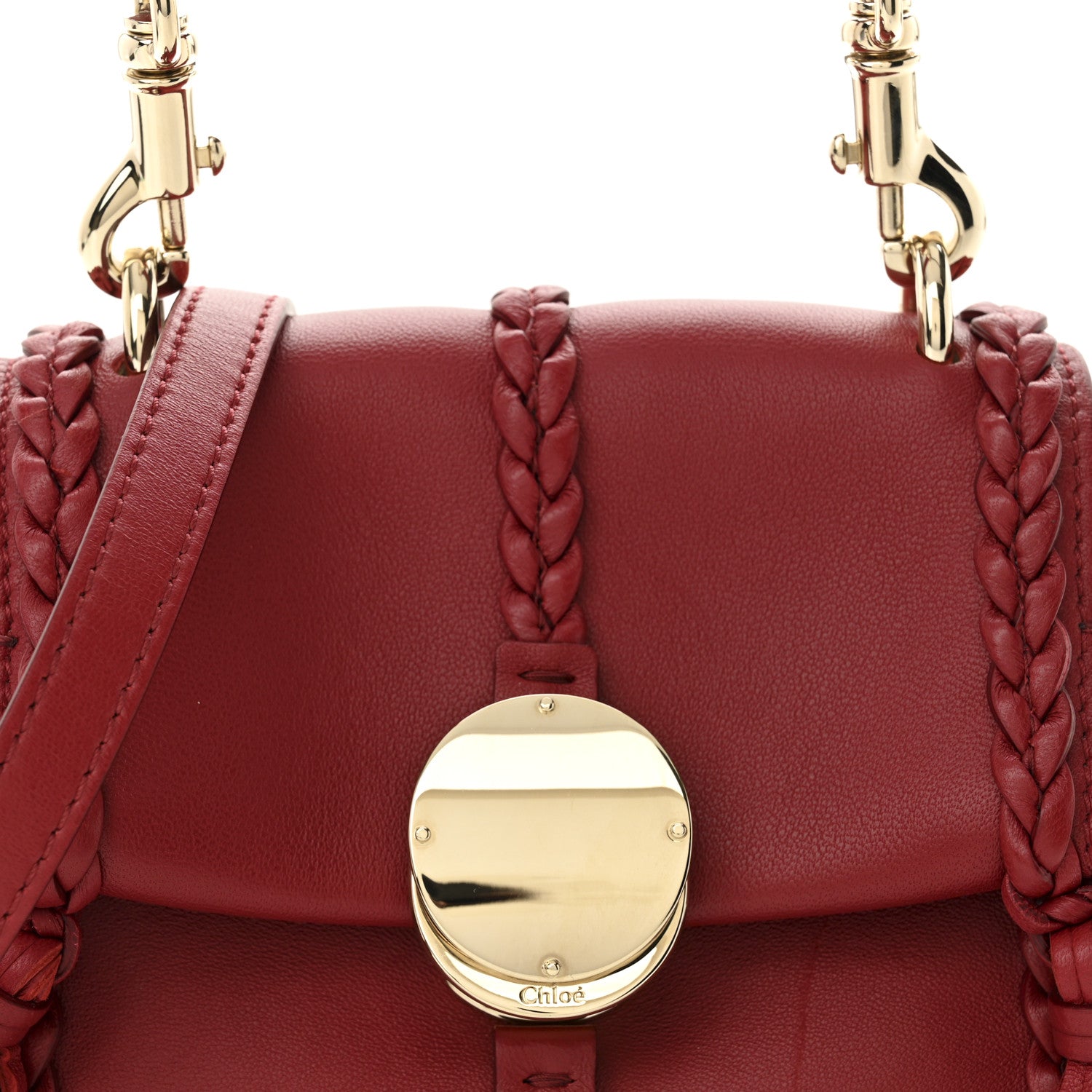 Chloe Nappa Mini Penelope Soft Shoulder Bag Red 9 of 12