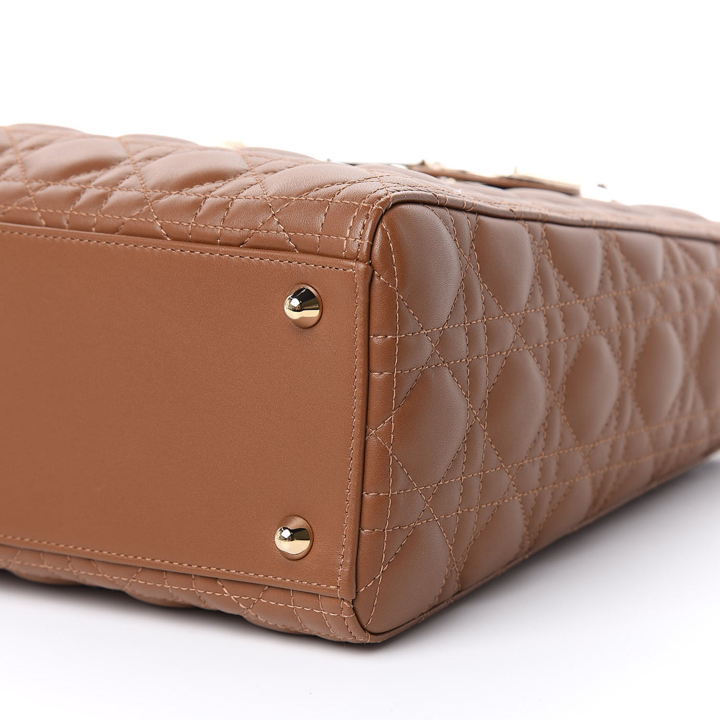 Lambskin Cannage Large Lady Dior Tan