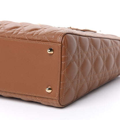 Christian Dior Lambskin Cannage Large Lady Dior Tan 9 of 9