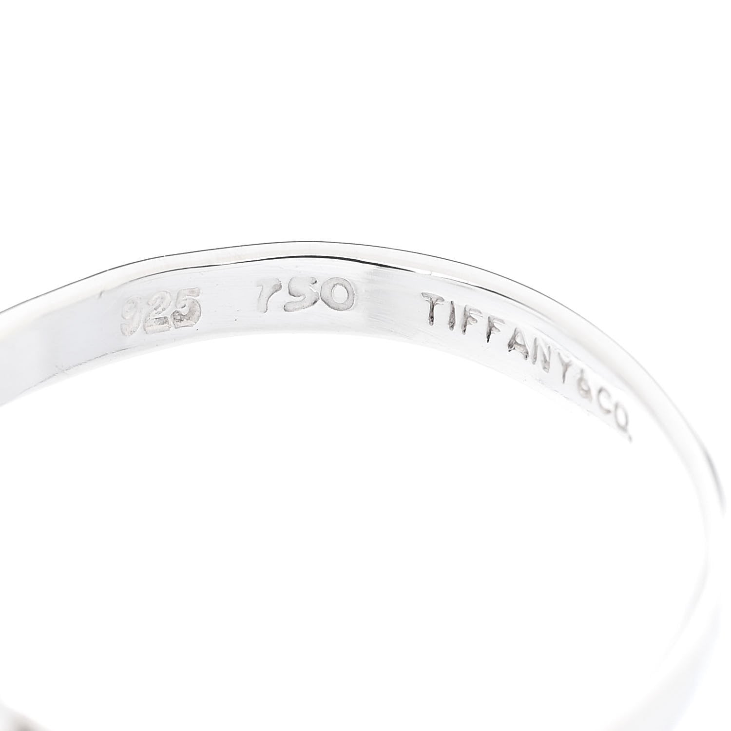 Tiffany Sterling Silver 18K Yellow Gold Hook Ring 54 7 5 of 5