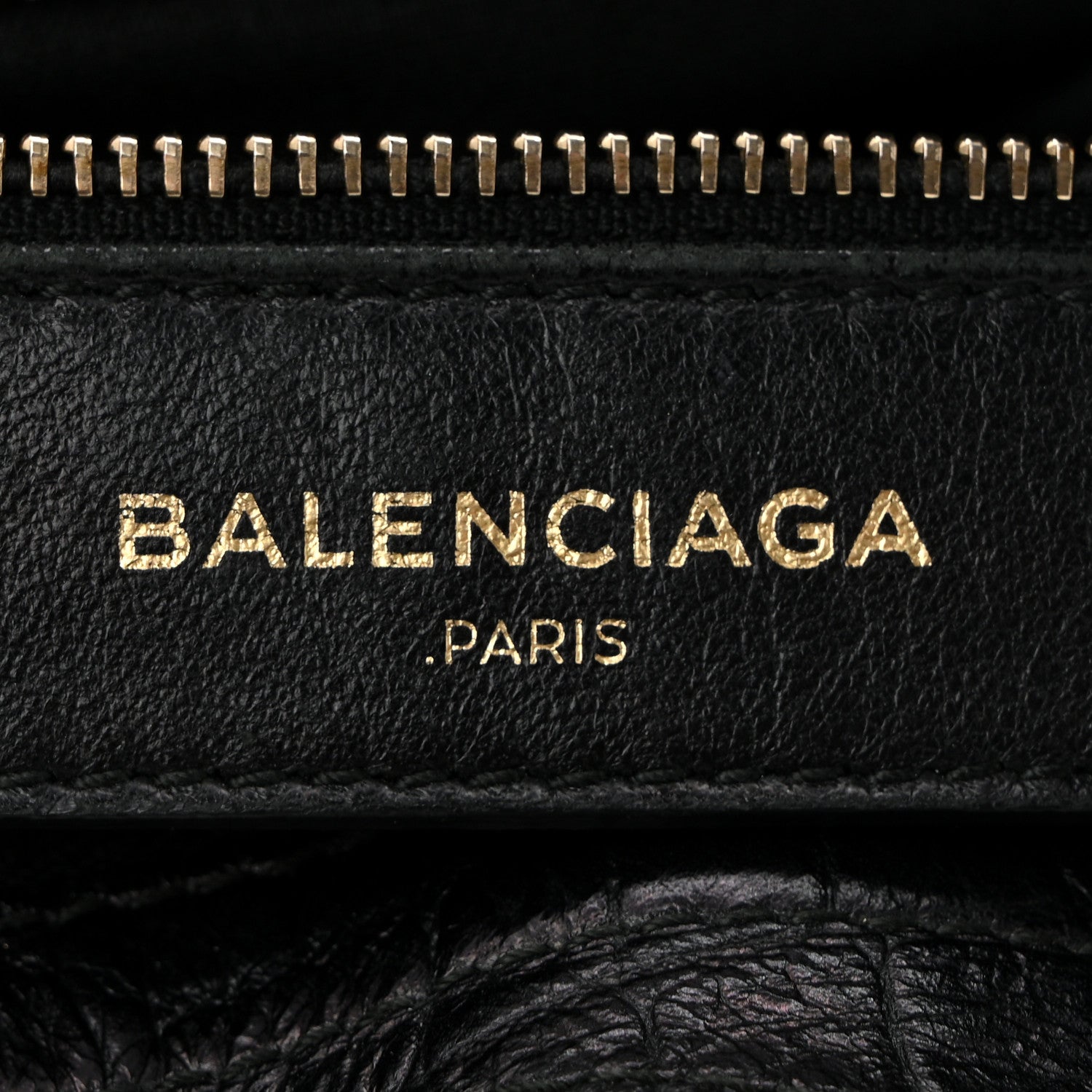 Balenciaga Calfskin Crocodile Embossed Giant 12 Gold Hardware City Black 7 of 11