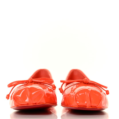 Christian Louboutin Patent Mamadrague Flats 37 Sunrise 2 of 8