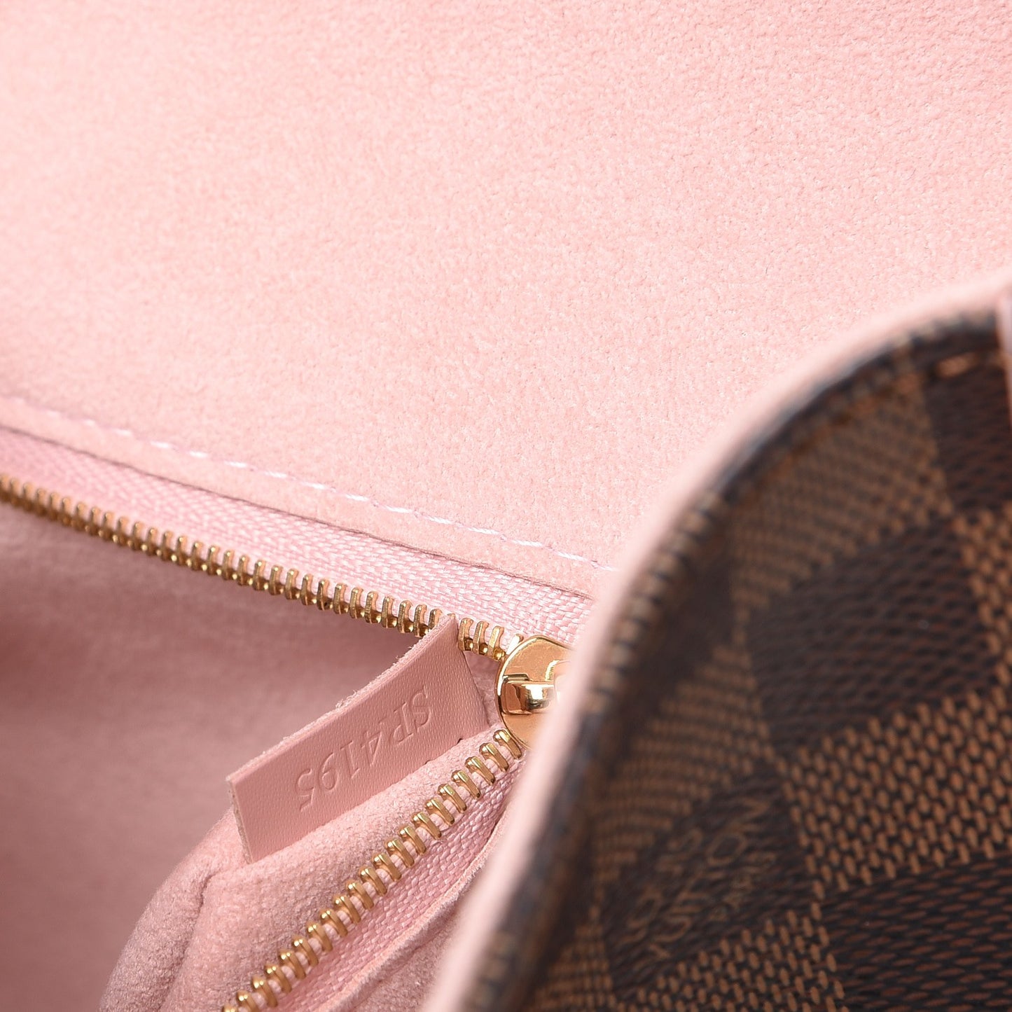 Damier Ebene Caissa Hobo Rose Ballerine