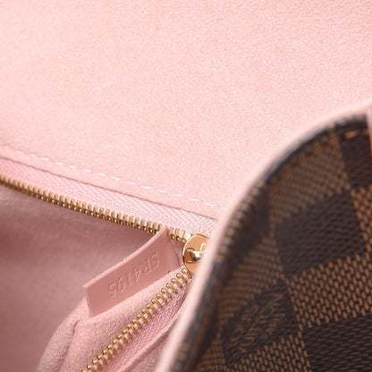 Louis Vuitton Damier Ebene Caissa Hobo Rose Ballerine 7 of 8