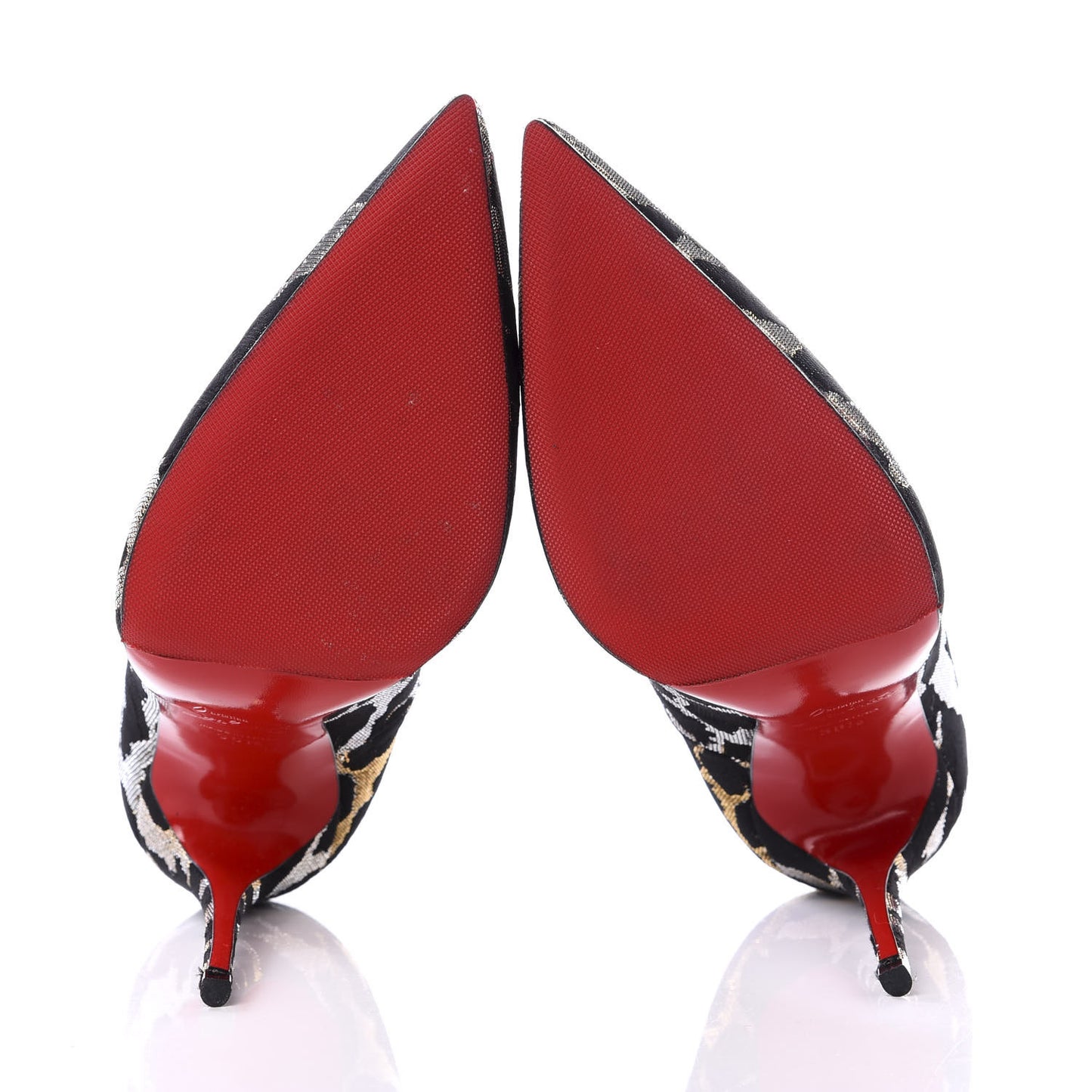 Lurex Feline So Kate 120 Pumps 38.5 Black Gold