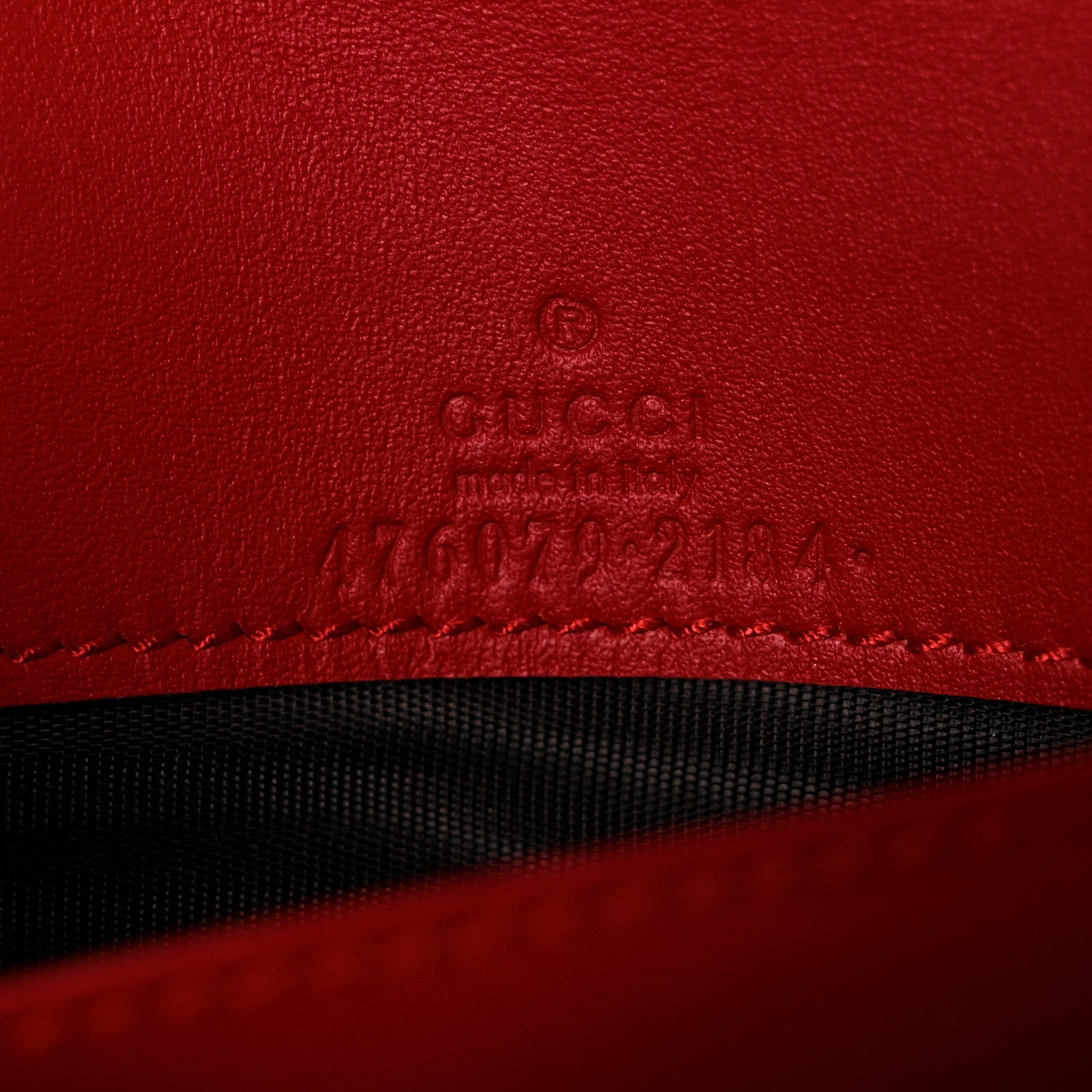 Gucci Calfskin Queen Margaret Chain Wallet Blue Agata Hibiscus Red Mystic White 6 of 8
