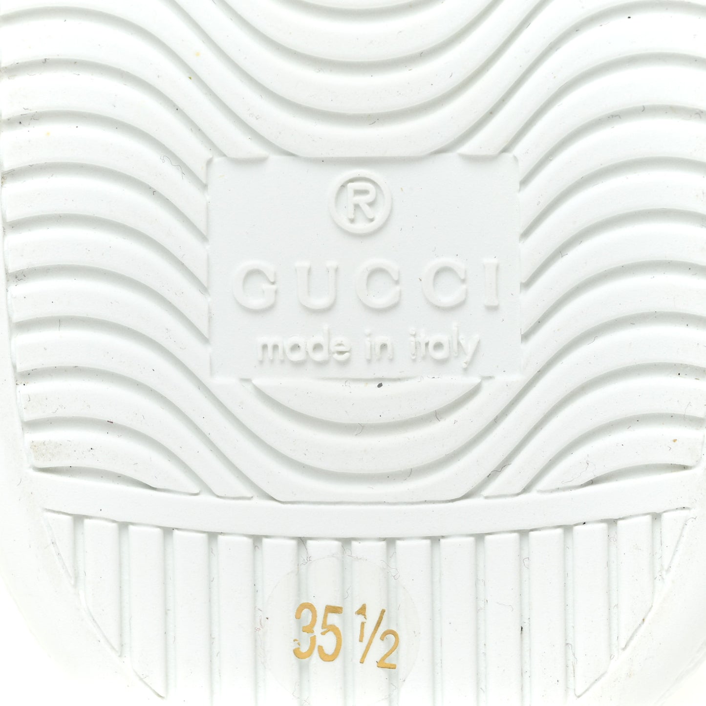 Calfskin Interlocking G Perforated Womens Ace Sneakers 35.5 White Grey Sky